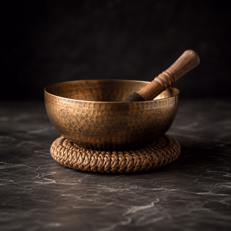 Handcrafted Tibetan Singing Bowl Set